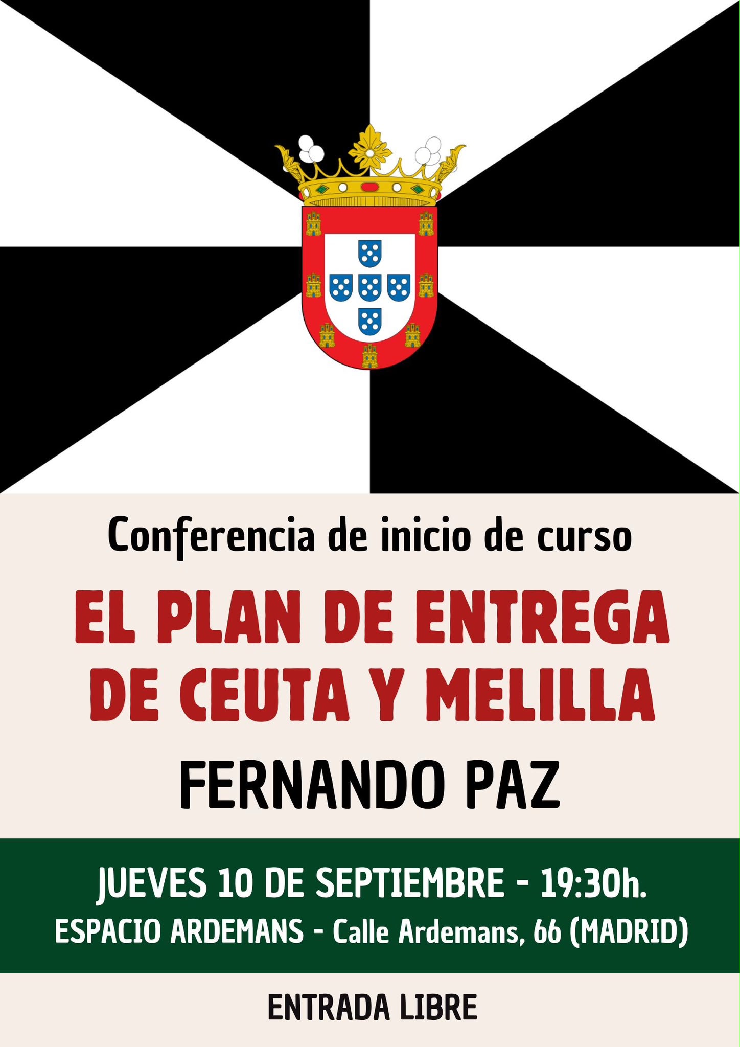 Balconeras con la bandera de Ceuta en todos los hogares